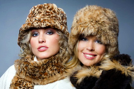 Модные женские зимние меховые шапки